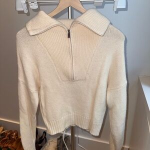 Elegant Cream Turtleneck Sweater